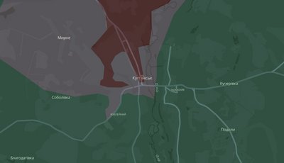 Купʼянськ на мапі, 28 жовтня 2025 Купʼянськ на мапі, 28 жовтня 2025