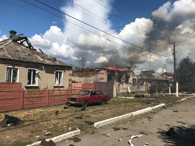 Центр Золочева атакували двома КАБами 15 серпня Центр Золочева атакували двома КАБами 15 серпня