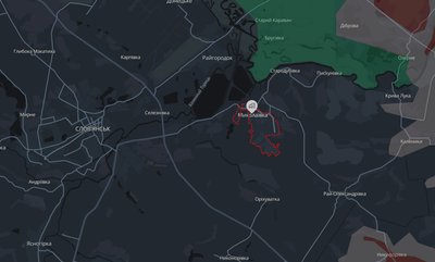 Місто Миколаївка Донецької області на мапі аналітичного проєкту DeepState 22 квітня 2026 року Місто Миколаївка Донецької області на мапі аналітичного проєкту DeepState 22 квітня 2026 року