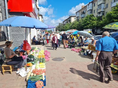 На ринку у Житомирі продають сезонні лісові ягоди На ринку у Житомирі продають сезонні лісові ягоди