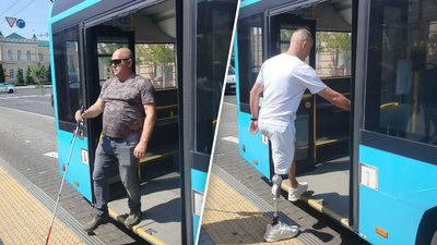Безбар’єрний маршрут у Вінниці обстежили ветерани Безбар’єрний маршрут у Вінниці обстежили ветерани