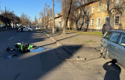 У Кременчуці в ДТП травмувався 18-річний мотоцикліст