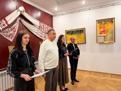 відкриття виставки, художник Володимир Цуп відкриття виставки, художник Володимир Цуп