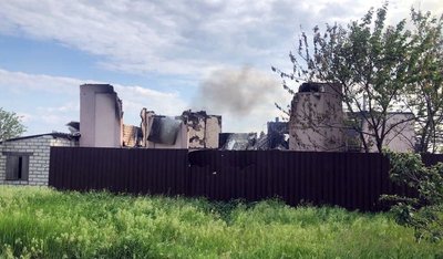 Наслідки обстрілів Донеччини 19 травня. Фото: пресслужба поліції Донеччини
