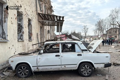 Обстріл Полтави 24 березня: фото з іншої локації Обстріл Полтави 24 березня: фото з іншої локації