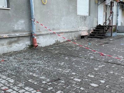 Місце вибуху в Івано-Франківську Місце вибуху в Івано-Франківську