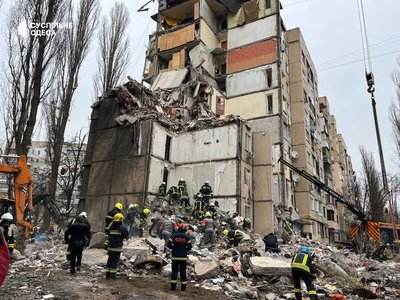 Наслідки атаки по Одесі 2 березня: зруйнований будинок Наслідки атаки по Одесі 2 березня: зруйнований будинок
