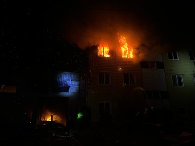Пожежа в Одесі внаслідок російської атаки 1 травня 2024 року Пожежа в Одесі внаслідок російської атаки 1 травня 2024 року