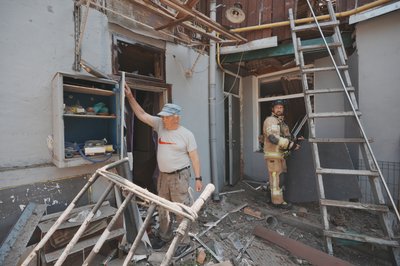 Наслідки влучання в Холодногірському районі Харкова Наслідки влучання в Холодногірському районі Харкова