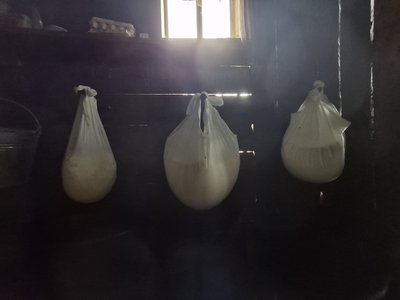 молоко, марля, сир, сироваріння молоко, марля, сир, сироваріння
