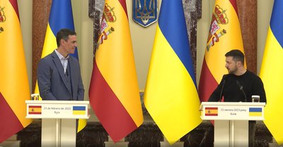 Педро Санчес та Володимир Зеленський Педро Санчес та Володимир Зеленський
