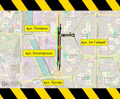 У Києві в Оболонському районі обмежать рух транспорту з 28 квітня У Києві в Оболонському районі обмежать рух транспорту з 28 квітня