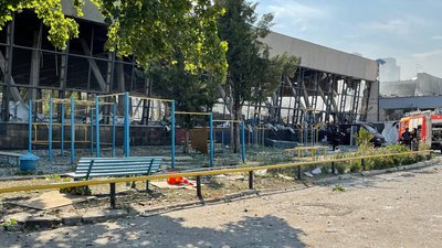 Палац спорту у Немишлянському районі Харкова пошкоджений російською ракетою 1 вересня