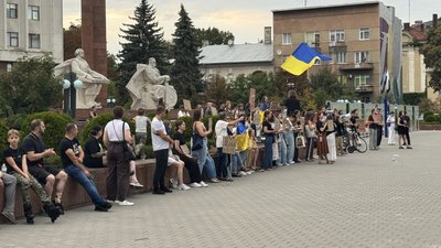 Учасники ходи на підтримку Федорова, Франківськ Учасники ходи на підтримку Федорова, Франківськ