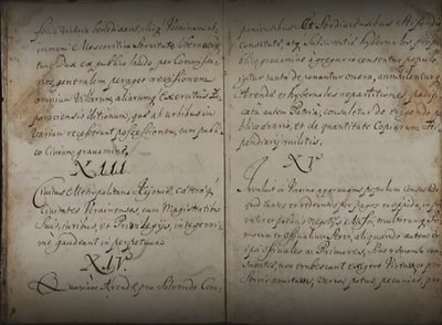 Оригінал Конституції Пилипа Орлика 1710 року латиною Оригінал Конституції Пилипа Орлика 1710 року латиною