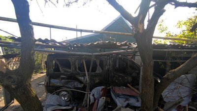 Наслідки обстрілів Донеччини 19 травня. Фото: пресслужба поліції Донеччини