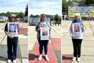 "Поверніть мамі сина": в Житомирі провели перформанс на підтримку полонених та зниклих безвісти "Поверніть мамі сина": в Житомирі провели перформанс на підтримку полонених та зниклих безвісти