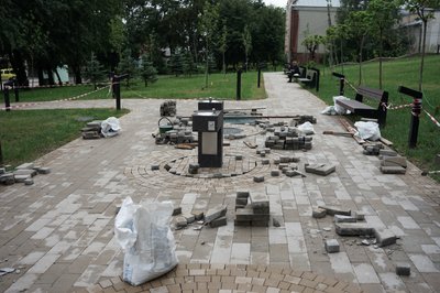 Ремонт скверу у Садгорі Ремонт скверу у Садгорі