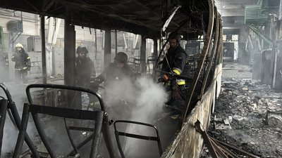У Слобідському районі Харкова через атаку російських дронів зазнало пошкоджень тролейбусне депо У Слобідському районі Харкова через атаку російських дронів зазнало пошкоджень тролейбусне депо