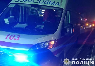 "Швидка" на місці ДТП у Самборі, 8 листопада 2024 року