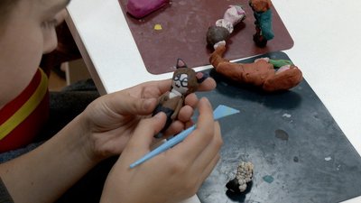 Учасники анімаційної студії у Козятині працюють над створенням казкових героїв із пластиліну для мультфільму Учасники анімаційної студії у Козятині працюють над створенням казкових героїв із пластиліну для мультфільму
