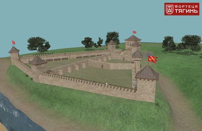 Херсонщина, фортеця Тягинь, 3D-модель Херсонщина, фортеця Тягинь, 3D-модель
