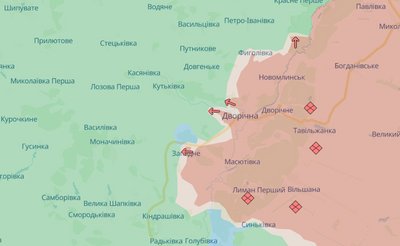 Ситуація поблизу Дворічної на Харківщині на 10 березня 2025 року Ситуація поблизу Дворічної на Харківщині на 10 березня 2025 року