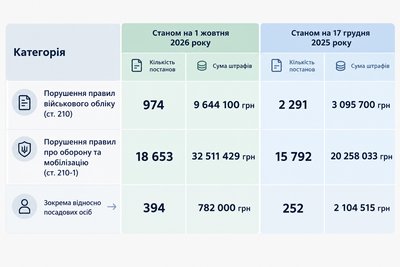 Інфографіка порівнянні винесених постанов та сплачених штрафів від ТЦК та СП на Хмельниччині Інфографіка порівнянні винесених постанов та сплачених штрафів від ТЦК та СП на Хмельниччині