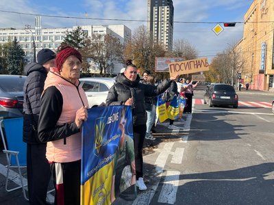 У Черкасах провели акцію на підтримку полонених та зниклих безвісти
