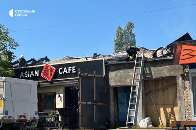 В центрі Ізмаїлі сталася пожежа в двох кафе