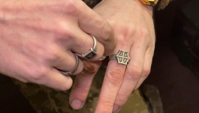 Перстень у стилі Київської Русі батальйон безпілотних систем "Корсар" 38 ОБрМП Донецька область Перстень у стилі Київської Русі батальйон безпілотних систем "Корсар" 38 ОБрМП Донецька область