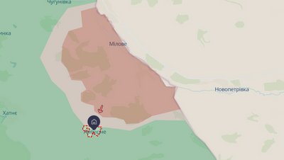 Село Амбарне на Харківщині на мапі бойових дій Село Амбарне на Харківщині на мапі бойових дій