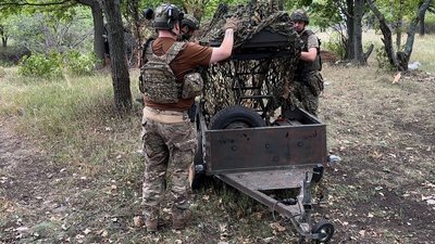 Мобільний комплекс РЕБ Донецька область 5 вересня 2025 рік Мобільний комплекс РЕБ Донецька область 5 вересня 2025 рік