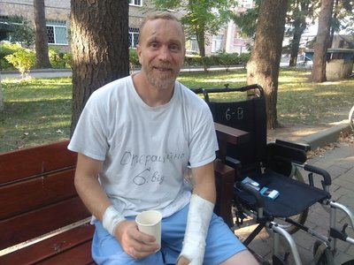Андрій Валенський після поранення Андрій Валенський після поранення