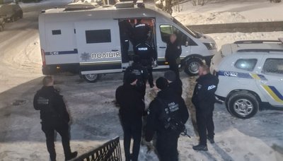 Поліція працює на місці події у Тернополі, 12 січня 2026 року Поліція працює на місці події у Тернополі, 12 січня 2026 року