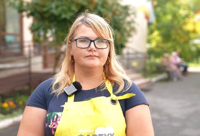 Світлана Таванець, волонтерка, проєкт "Жовтий фартух" Світлана Таванець, волонтерка, проєкт "Жовтий фартух"