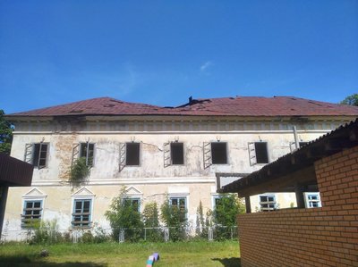 У палаці Красицьких у Володимирці на Рівненщині впав дах У палаці Красицьких у Володимирці на Рівненщині впав дах