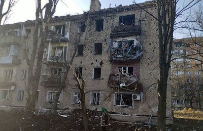 Наслідки обстрілів Донеччини 4 березня. Фото: сайт поліції Донеччини Наслідки обстрілів Донеччини 4 березня. Фото: сайт поліції Донеччини