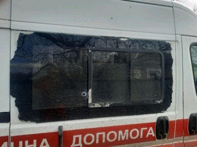 Авто швидкої допомоги зазнало пошкоджень внаслідок влучання російського безпілотника к Просянці Кіндрашівської громади, 16 березня 2026 року Авто швидкої допомоги зазнало пошкоджень внаслідок влучання російського безпілотника к Просянці Кіндрашівської громади, 16 березня 2026 року