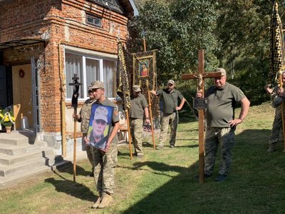 Похорон, Андрій Савчук, прощання із бійцем Похорон, Андрій Савчук, прощання із бійцем