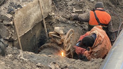 Ремонт дюкера у Миколаєві, січень 2026 року Ремонт дюкера у Миколаєві, січень 2026 року