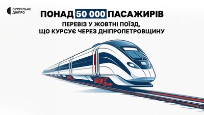 Потяг, що курсує через Дніпро, став найпопулярнішим маршрутом жовтня Потяг, що курсує через Дніпро, став найпопулярнішим маршрутом жовтня
