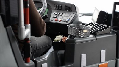 Місце водія автобусу Місце водія автобусу