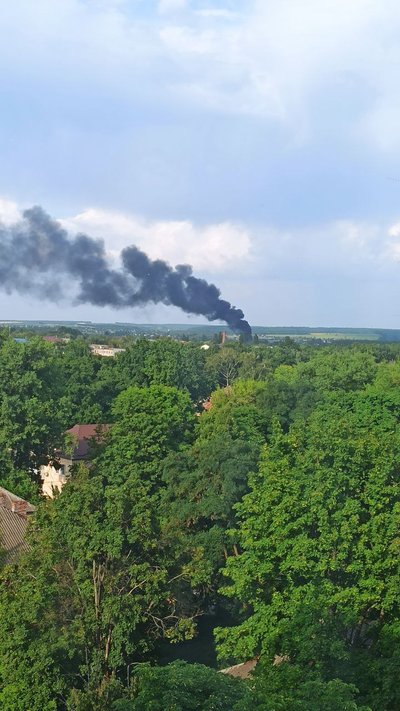 Дим у Сумах: горіли шини — ДСНС