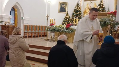 Освячення вина, римо-католицький костел, Різдво, причастя