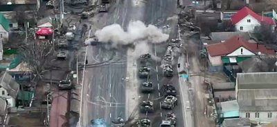 знищена російська колона в києві знищена російська колона в києві