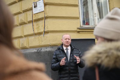 У Львові відкрили пам'ятну таблицю громадському діячеві Костеві Левицькому У Львові відкрили пам'ятну таблицю громадському діячеві Костеві Левицькому