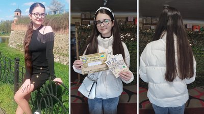 Дівчинка продавала волосся, щоб допомогти ЗСУ Дівчинка продавала волосся, щоб допомогти ЗСУ