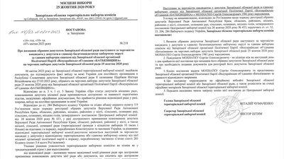 У Запоріжжі депутата, який виїхав за кордон, виключили зі списку депутатського корпусу У Запоріжжі депутата, який виїхав за кордон, виключили зі списку депутатського корпусу