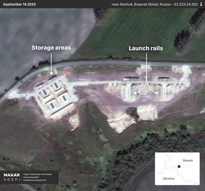 Росія збудувала нову базу для запуску БПЛА за 35 км від кордону Сумщини – OSINT Росія збудувала нову базу для запуску БПЛА за 35 км від кордону Сумщини – OSINT